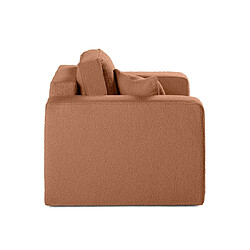 Bestmobilier Topaze - fauteuil - en tissu bouclette