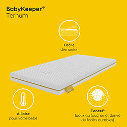 Acheter Imperial Relax BabyKeeper® | Matelas bébé pour berceau Ternum | Noyau anti-noyade ECA | Housse 3D respirante | Empêche la plagiocéphalie 70x140 cm