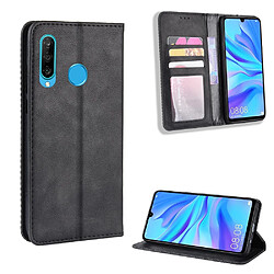 Wewoo Housse Coque Étui en cuir à boucle magnétique avec rétro pour Crazy Horse Texture horizontale Galaxy M30avec support et fentes cartes et cadre photo Noir pas cher