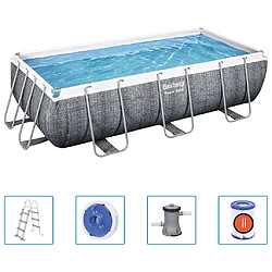 Bestway Ensemble de piscine Power Steel 404x201x100 cm