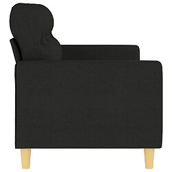 Acheter Maison Chic Canapé à 3 places,Canapé droit,Sofa de Salon,Banquette Noir 180 cm Tissu -GKD433024