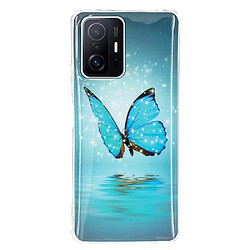 Coque en TPU anti-rayures, noctilescent papillon bleu pour votre Xiaomi 11T/11T Pro