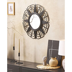 Beliani Miroir PASAKU 60 cm Noir