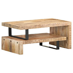 Maison Chic Ensemble de 2 Tables basses,Table Console pour salon Bois de manguier massif -MN42304