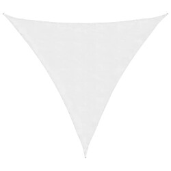 vidaXL Voile de parasol tissu oxford triangulaire 4,5x4,5x4,5 m blanc