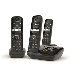 Avis Téléphone sans fil trio dect noir avec répondeur - as690atrionoir - GIGASET