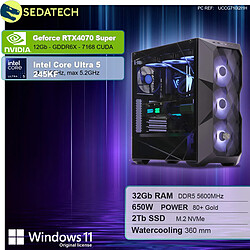 Sedatech PC Gamer • Intel Core Ultra 5 245KF • RTX4070 Super • 32Go DDR5 • 2To SSD M.2 • Windows 11