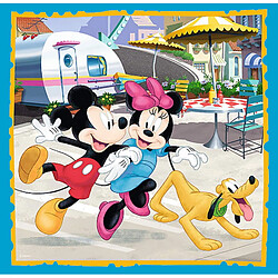 trefl- Puzzle 3 en 1 modèle Minnie&Mickey Mouse 20-36-50 pièces, 34846, Multicolore