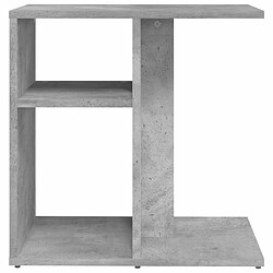 Maison Chic Table d'appoint | Table Basse Gris béton 50x30x50 cm Aggloméré -GKD39365 pas cher