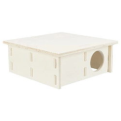 TRIXIE Maison pour rongeurs à 4 pièces 25x10x25 cm Bois