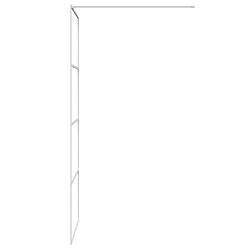 Avis vidaXL Paroi de douche Blanc 80x195 cm Verre ESG transparent