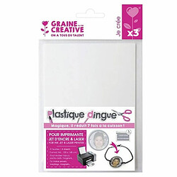 Graines Creatives 12 feuilles de plastique fou imprimables A6