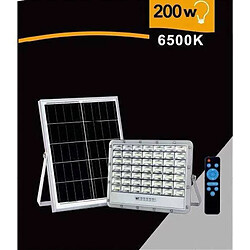 Tradex SOLAIRE LED 200W LUMIÈRE FROIDE TÉLÉCOMMANDE INDICATEUR DE CHARGE TK08-200W