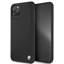 etui coque dur bmw bmhcn65silbk iphone 11 pro max noir silicone