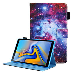 Etui en PU + TPU avec support et porte-carte ciel étoilé pour votre Samsung Galaxy Tab A8 10.5 2021 SM-X200/X205