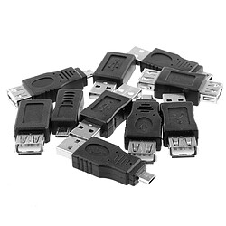 10 En 1 USB Mini Usb 2.0 Adaptateurs Mâle à Femelle F/M Convertisseur Micro