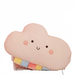 Universal 48 cm Mignon Dessin Animé Nuage Peluche Jouet Kawaii Soleil Arc-en-ciel Foudre Série Ciel Nuage Oreiller Rempli de Coussin Décoration Maison | Oreiller en peluche (Nuage de pluie rose)