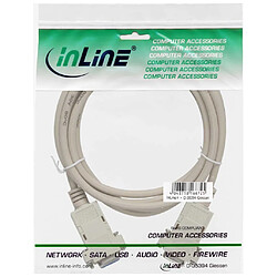 Câble null modem, InLine®, 9 broches fem./fem. 2m