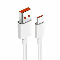 PHONECARE Câble de Charge Turbo Fast Charge 5A Type-C 1M pour Xiaomi Redmi Note 11S 5G - Blanc