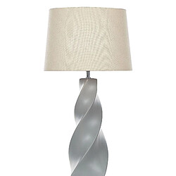 Beliani Lampe à poser en céramique gris BELAYA