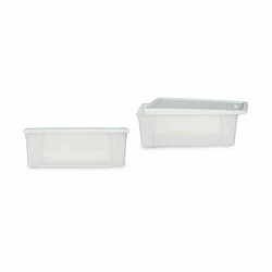 Avis Boîte de rangement avec couvercle Stefanplast Elegance Blanc Plastique 5 L 19,5 x 11,5 x 33 cm (12 Unités)