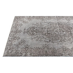 Vidal Tapis de laine 216x109 gris Ultra Vintage pas cher