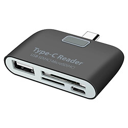 Avizar Adaptateur USB-C vers USB, Lecteur Carte SD et micro SD et micro USB