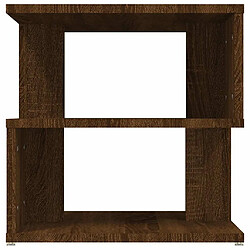 Avis Maison Chic Table d'appoint | Table Basse Chêne marron 40x40x40 cm Bois d'ingénierie -GKD88344