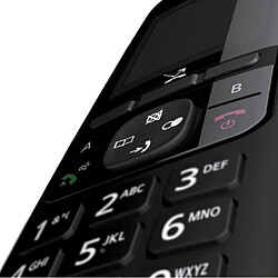 Téléphone sans fil dect noir avec répondeur - kxtgh720frb - PANASONIC pas cher