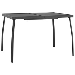 Maison Chic Table de jardin | Table d'extérieur anthracite 110x80x72 cm Treillis d'acier -GKD15535