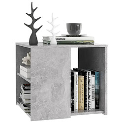 Avis Maison Chic Table d'appoint | Table Basse Gris béton 50x50x45 cm Aggloméré -GKD51737