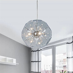 Lustre luminaire boule suspendue pour plafond 3 feux