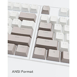 Dark Project - KS-48 PBT Keycaps (ENG/RU/UA | White/Grey) pas cher