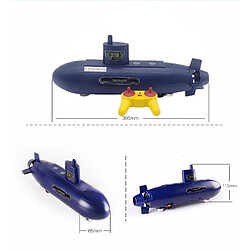 Universal Étudiants bricolage 6 chaînes RC mini-sous-marin jouet télécommande bateau de lancement RC modèle de bateau enfant éducation mots troncs enfants cadeaux | RC sous-marin(Bleu) pas cher