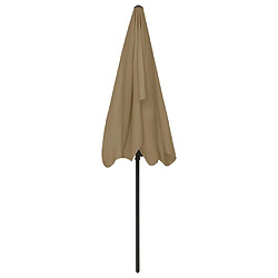 ComfortXL Parasol De Plage Taupe 200x125 Cm pas cher