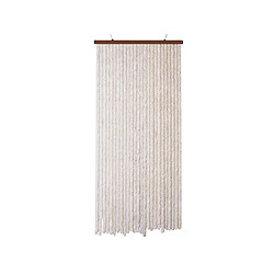 Rideau de porte chenille Florence Beige - 120 x 220 cm - Morel