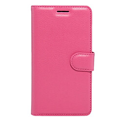 Wewoo Coque Magenta pour ZTE A910 Litchi Texture Horizontal Flip PU Housse en cuir avec support & Slots de cartes Portefeuille