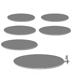 Avis Set de tapis de table Bertoni, 6 pièces, rond, 33 cm, Enigma