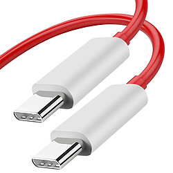 Câble USB-C 6.5A OnePlus Original, Warp Charge 1m - Rouge