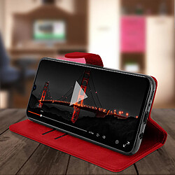 Acheter Avizar Housse Samsung Galaxy A70 Étui Portefeuille Support Stand Rouge