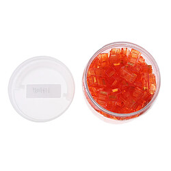 100Pieces RJ45 Connectors RJ45 Crimp Ends 8P8C UTP Prise réseau orange