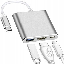 GUPBOO Adaptateur USB-C vers HDMI HUB 3 en 1 USB 3.1 Type C,JL2865