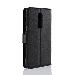 Avis Wewoo Coque noir pour OnePlus 6 Litchi Texture Horizontal Housse en cuir avec support et fentes cartes porte-monnaie