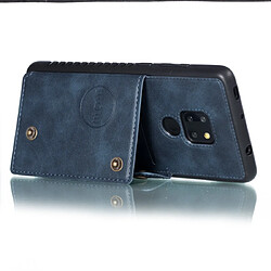 Wewoo Coque Fashion Etui de protection en cuir pour Huawei Mate 20 bleu pas cher