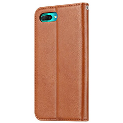 Avis Wewoo Housse Coque Étui en cuir flip horizontal de texture de peau de pétrissage pour Huawei Honor 10avec cadre photo et support et fentes cartes et portefeuille marron