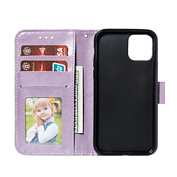 Acheter Wewoo Coque Etui à rabat en cuir Mandala avec motif gaufrage pour iPhone 11 Pro support et logements cartes portefeuille et cadre photo et lanière violet