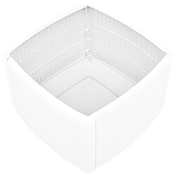 Acheter Maison Chic Table d'appoint | Table Basse Blanc 54x54x36,5 cm Plastique -GKD77847