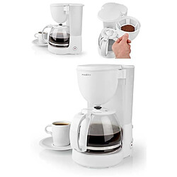 NEDIS Cafetière Electrique 800W 12-tasses-Classique Blanche haute qualité + Presse fruit Blanc 700ml