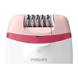 Epilateur Satinelle PHILIPS BRE255/00 - 2 vitesses - Compact sur secteur - Blanc & Rose