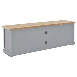 Helloshop26 Meuble télé buffet tv télévision design pratique gris 120 cm bois 2502191/2 pas cher